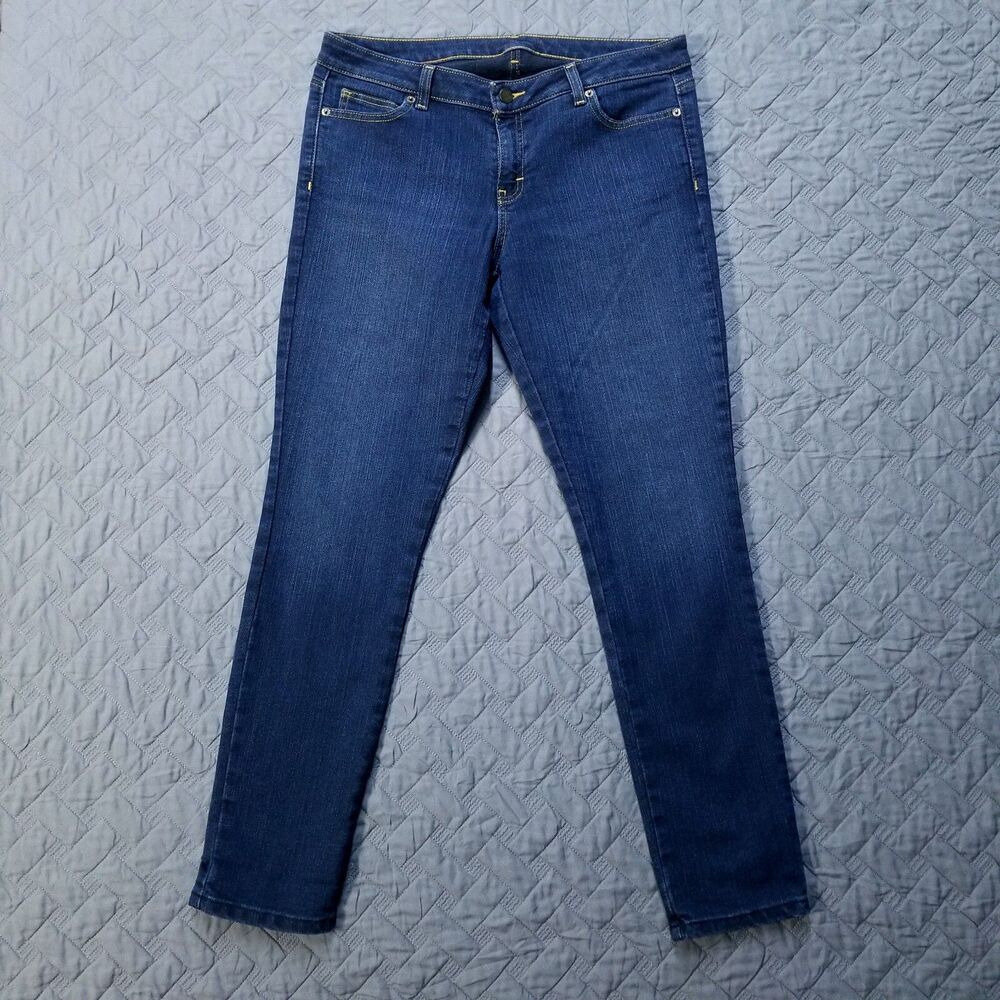 Michael Kors Jeans Skinny Women's 10 Blue Slim Straight Dark Wash Denim